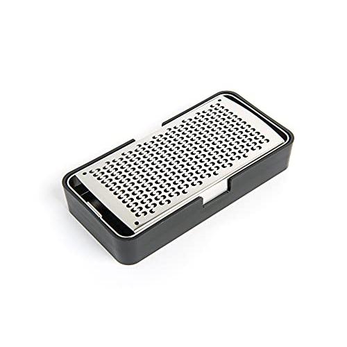 飯田屋 エバーおろし (日本製/受け皿付き/手のひらサイズ) スティック型 ステンレス おろし器 (チーズ/しょうが/レモン/にんにく) プロ仕 |  | 01