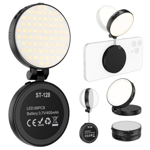 リングライト 自撮りライト MagSafe対応 360°回転 210°フリップ 68個