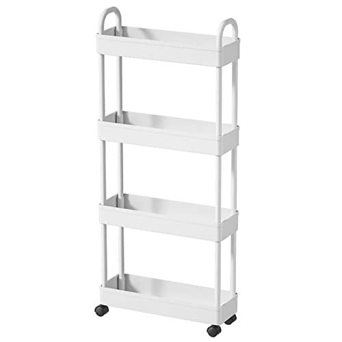 YUNXIASW ッチンワゴン キッチンラック 収納棚 収納ラック オープンシェルフ キッチン収納棚 隙間収納棚 隙間ワゴン 収納カートスリム | 