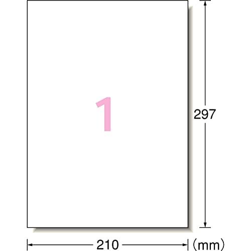 エーワン ラベルシール インクジェット 超耐水 光沢紙 A4 ノーカット 10シート 64201E |  | 01
