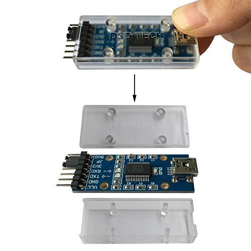DSD TECH SH-U09F USB TTL 変換アダプタ FTDI FT232RLチップ採用 3V3/5VTTLをサポート 透明なケース付 |  | 01
