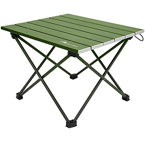 MOON LENCE キャンプテーブル アルミニウム合金 ロールテーブル アウトドア ハイキング BBQ 折りたたみ式 コンパクト 超軽量 収納 | 