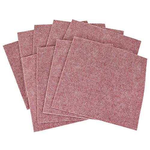 ワタナベ工業 国産タイルカーペット 吸着ぴたマット ループ 9枚組 30X30cm ローズ |  | 01