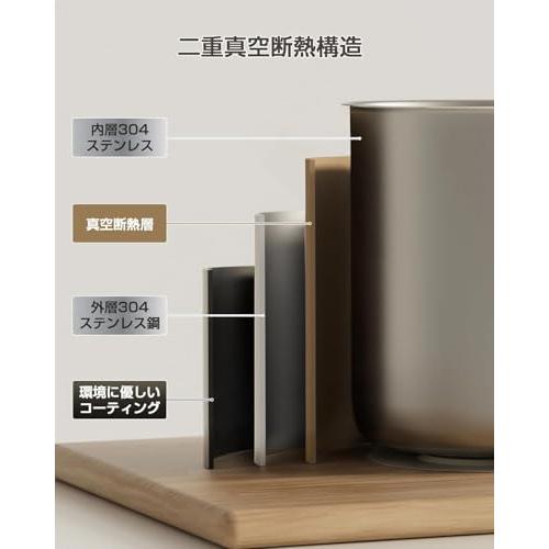 HAGOOGI マグカップ 蓋付き 保温 保冷 360ml 真空断熱マグカップ セラミックコーティング 二重構造 シンプル おしゃれ 家庭やオフ |  | 02