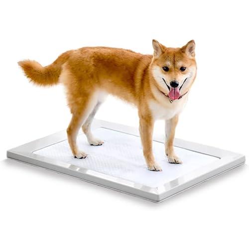 アイリスオーヤマ 犬 トイレ スクエアドッグトレー 挟むだけ マグネット レギュラー ホワイト 水洗い可 | 