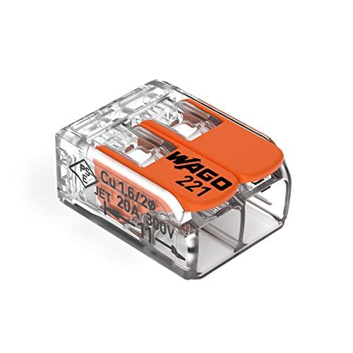 WAGO ワゴジャパン WFRシリーズ ワンタッチコネクター クリア 電線数2本 100個入 WFR-2 | 