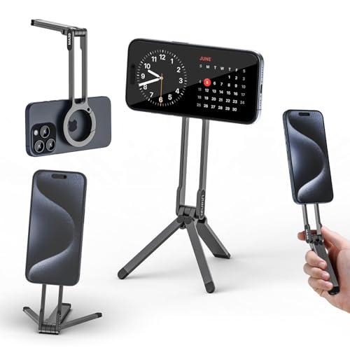 Ulanzi MA30 スマホ三脚 ミニ三脚 全金属製 magsafeに対応 折りたたみ式 持ち運び便利 スタンド＆手持ちモード 361度回転 | 