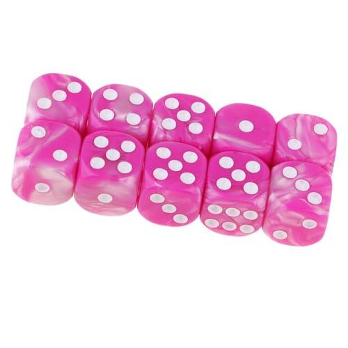 Yourandoll 10個 多面体ダイス D6サイコロ 6面ダイス16mm Dungeons and