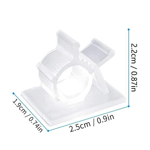 ケーブルクリップ 4階段調節コードクリップ ケーブルホルダー コードフック ケーブル収納 コード管理 結束固定ベース 粘着シート付 ケーブル固定 |  | 02