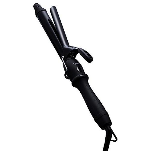 SALONIA サロニア セラミック カール ヘアアイロン コテ 25mm 海外対応 耐熱ポーチ付 SL-008AB ブラック | 