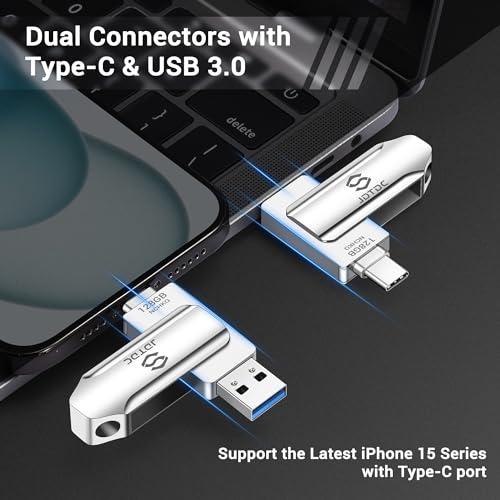 JSL JDTDC USBメモリ タイプC iPhone 16 15 USBメモリ 128GB バックアップ 写真保存メモリーおもいでばこ US |  | 02