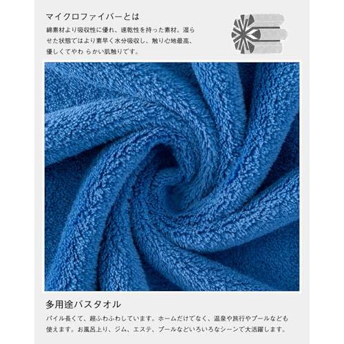 sakano フェイスタオル マイクロファイバー [10枚セット ネイビー