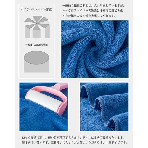 sakano フェイスタオル マイクロファイバー [10枚セット ネイビー