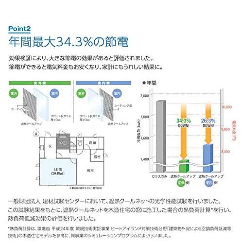 遮熱クールアップ 特典 セキスイ 遮光シート 窓ガラス用 (100cm×200cm) 2枚セット 熱中症対策 遮熱フィルム |  | 02