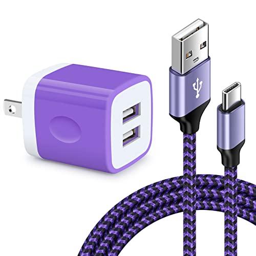 Viviber アンドロイド充電器 PSE認証済み タイプc ケーブル1本付き0.9M USBコンセント 携帯充電器 スマホ充電器 Type-C | 