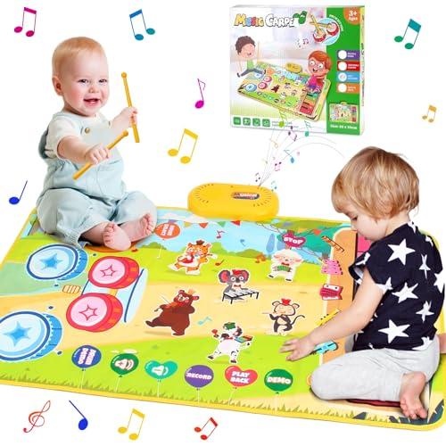 Kabeila ピアノマット おもちゃ ドラム ダンスマット 子供 知育玩具 男の子 女の子 誕生日 人気 おもちゃ ピアノ 楽器玩具 ミュージ | 