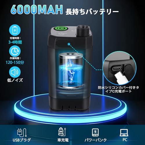 Tipkook ポータブルシャワー充電式・20L折りたたみ式バケツ付キャンプ
