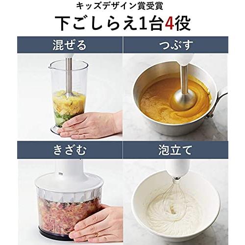 パナソニック ブレンダー ハンドブレンダー 1台4役(混ぜる/つぶす/きざむ/泡立て)離乳食 速度調整 誤使用防止設計 レシピブック付 ホワイト |  | 01