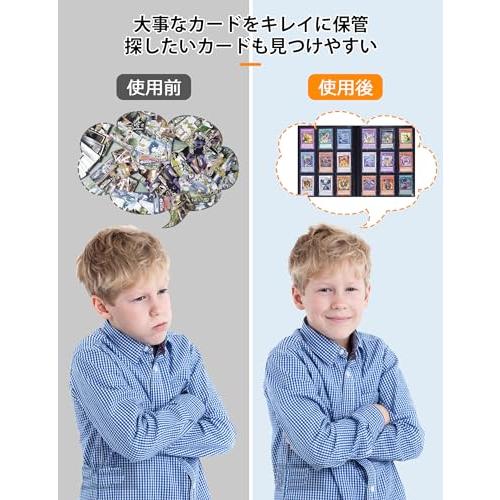 カード ファイル 9ポケット 360枚収納 トレカファイル 横入れ トレーディングカードホルダー 両面コレクション アルバム 大容量 ゲーム・ス |  | 01