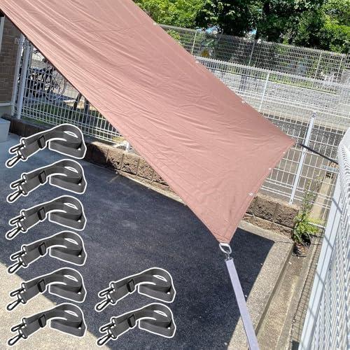 オーニング用ゆれ止めフック吸収 すだれ 屋外 シェード 日除け ひよけ 日差し 省エネ UVカット サンシェード スクリーン ベランダ テラス | 