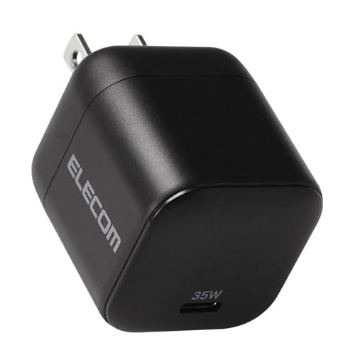 エレコム 充電器 35W Type-C 1ポート USB PD対応 スイング式プラグ GaN II PPS対応 ブラック iPhone 16 1 | 