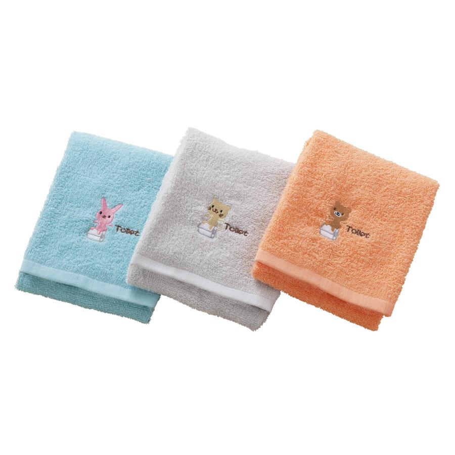 Kosugizen フェイスタオル ライフセレクト トイレ用 3色各1枚入 34×80cm 生活シーンで使い分け 便利タオル 3枚セット SV-2 | 
