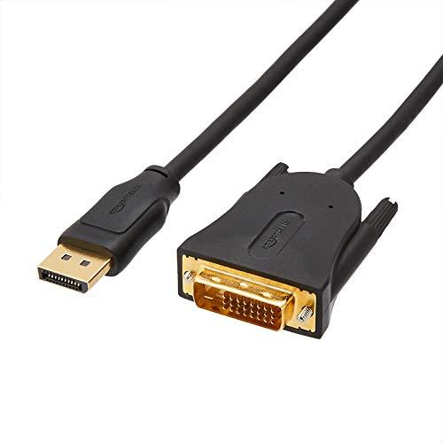 ベーシック DisplayPort to DVI Displayケーブル デスクトップパソコン対応 - 1.8m ブラック | 