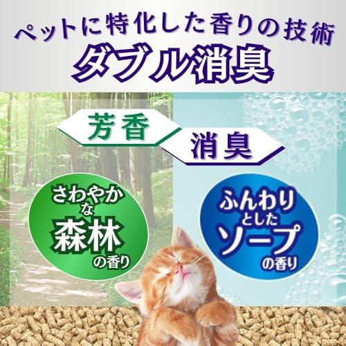 アース・ペット 猫砂楽園 森の香ダブル 7L×6個(ケース販売) トイレに流せる 木製猫砂 固まる 消臭 抗菌 |  | 02