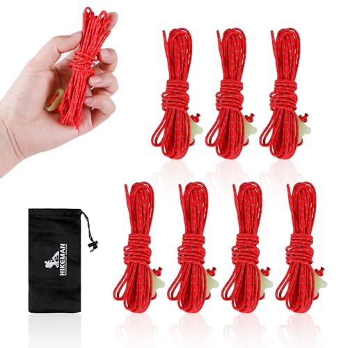 ダイニーマ ロープ ガイロープ 2mm テントロープ パラコード 反射材入り 蓄光自在金具付き 耐荷重330KG 軽量 高強度 高耐候性 長さ4 | 