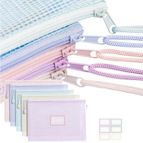 ジッパー式ファイル袋 クリアファイル a4 ファイル 書類ケース 何万回もの引っ張りによる磨耗と損傷に耐える 個別フォルダー メッシュバッグ 書 | 