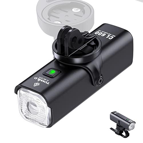 自転車 ライト 充電式 ロードバイクライト 軽量 大容量2000mAh 600ルーメン サイクル ライト 子供 自転車用ライト 吊り下げ ライト | 