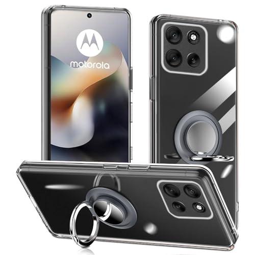 対応 moto g66j ケース リング付き 透明 motorola g66y 5G