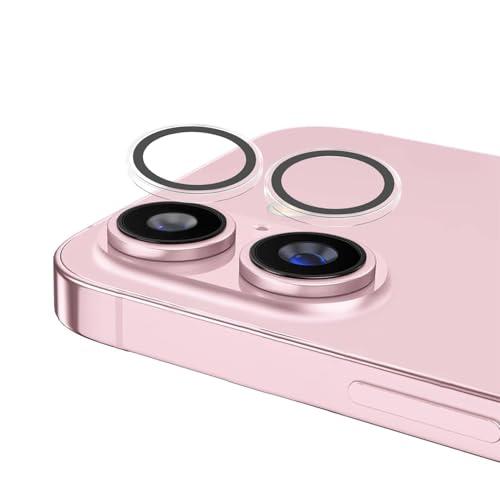 Apapeyaカメラ保護 iPhone 16/16 Plus用 カメラレンズ保護カバー 耐衝撃 アクリルエッジ素材 高硬度レンズ保護フィルム 2 | 