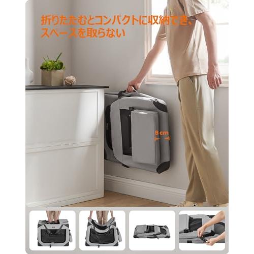 FEANDREA キャリーバッグ 中大型犬 70×52×52cm 犬用ペットキャリー