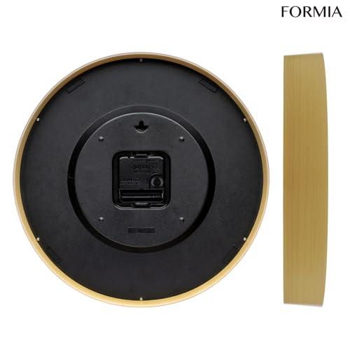Formia(フォルミア) 掛け時計 立体文字盤 ナチュラル 直径30.5cm 北欧風インテリア 静音 連続秒針 新築 リビング 子供部屋に最適 |  | 02