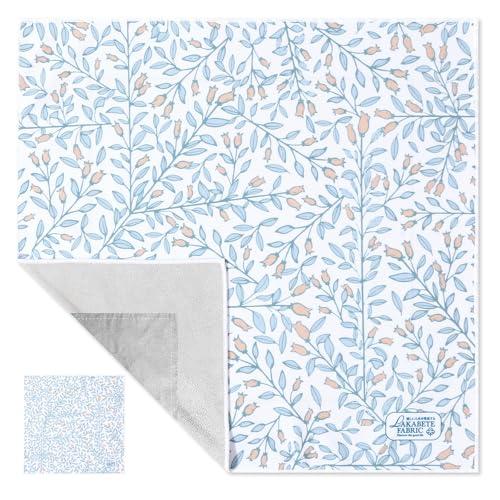 LAKABETE 巻くだけ保冷ランチクロス ノーアイロン ピタッとくっつくクロス くっつきタオル 横50×縦50cm 風呂敷 お弁当包み 収納袋 | 