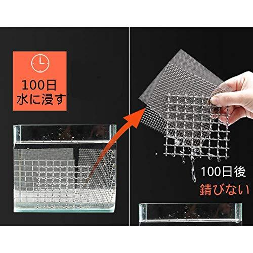 Bilaida 産業用金網 (8メッシュ) 幅1000x巻1000mm ステンレス平織金網