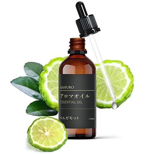 Kahuro ベルガモット 精油 100ml エッセシャンオイル アロマオイル アロマディフューザー用 アロマストーン用 に最適 柑橘系 Ber | 