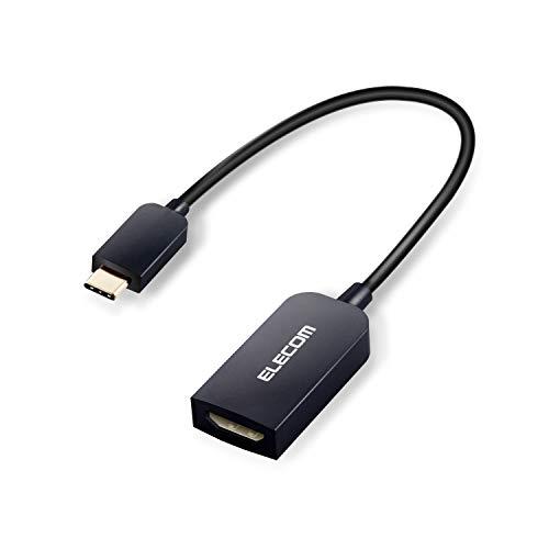 エレコム 映像変換アダプタ 変換ケーブル  Type-C to HDMI 4K2K対応  ブラック iPhone 16 シリーズ 対応検証済 M | 
