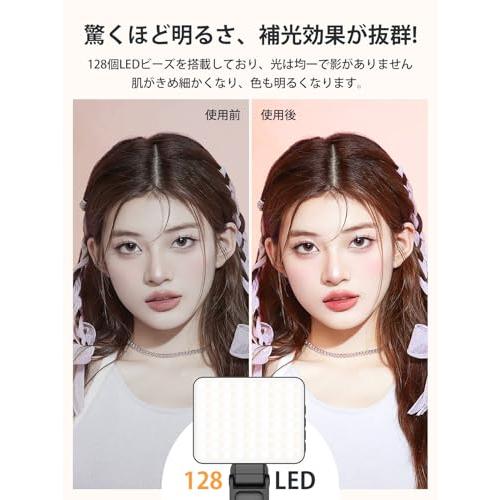 Smiling Shark 撮影用ライト XJ77，高輝度・マグネット機能LEDビデオ