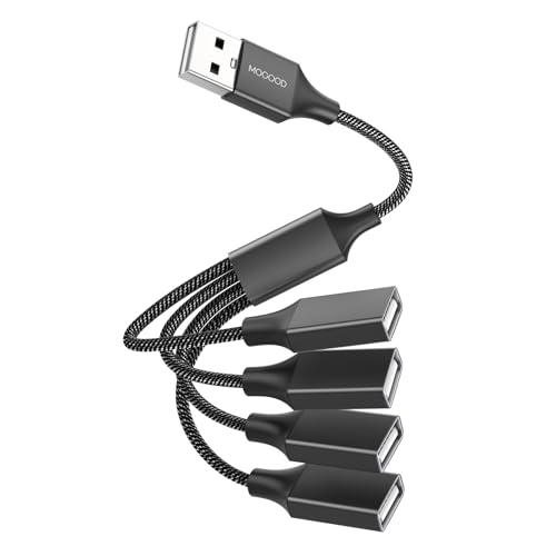 MOGOOD USB分岐器 4-in-1 USBケーブル USBハブ USBからUSBアダプタ