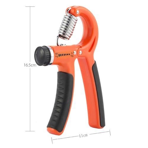 ハンドグリップ ハンドグリッパー 握力器 筋トレ トレーニング グリップ 握る器具 リハビリ器具 男女兼用 5-60kg ２個セット オレンジ |  | 01