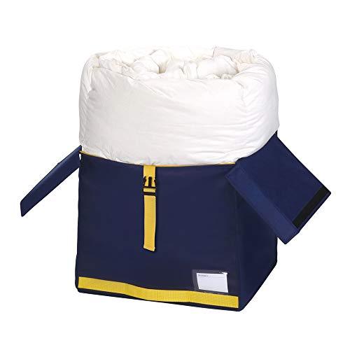 東和産業 ふとん収納 ネイビー 約36×40×35cm コンパクト優収納 アルファ 羽毛ふとん 棚上用 2個セット |  | 02