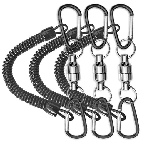 Wlikn マグネットリリーサー 超強力 耐荷重5kg 3枚セット マグネットフック 磁石 キーホルダー アルミ合金 アウトドア キャンプ 登山 | 