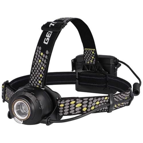 GENTOS(ジェントス) LED ヘッドライト USB充電式 明るさ800ルーメン/実用点灯11時間/後部認識灯 専用充電池または単3形電池4 | 