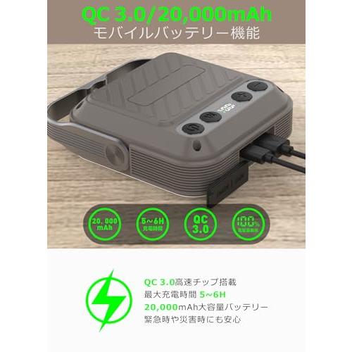 SUPERWAY 20000mAh led ランタンQC 3.0/22.5W 2024新登場 1600ルーメン 四色切替 昼光色 昼白色 電球色 |  | 02