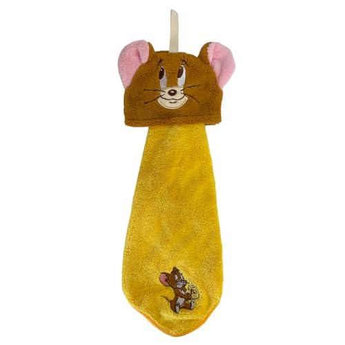 丸眞 吊り下げタオル マイクロ素材 トムとジェリー マスコットジェリー トムとジェリー 女の子 男の子 幼稚園 保育園 入園入学グッズ 入園入学 | 