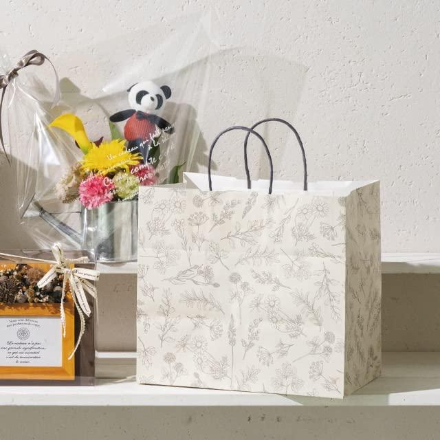 ヘッズ 紙袋 ベルプランツペーパーバッグ 34×31.5×22cm ナチュラル 5枚 HEADS AM-BEP-1P |  | 01