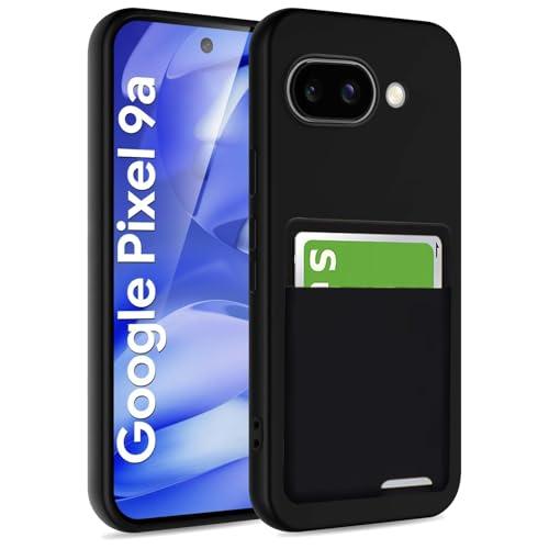 pixel 9a ケース 背面収納 耐衝撃 カード収納 薄型 軽量 TPU カバー ストラップホール付き 黄変防止 指紋防止 グーグルピクセル9 | 