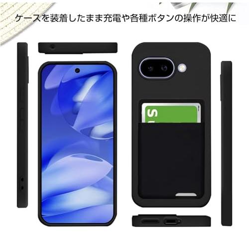 pixel 9a ケース 背面収納 耐衝撃 カード収納 薄型 軽量 TPU カバー ストラップホール付き 黄変防止 指紋防止 グーグルピクセル9 |  | 01